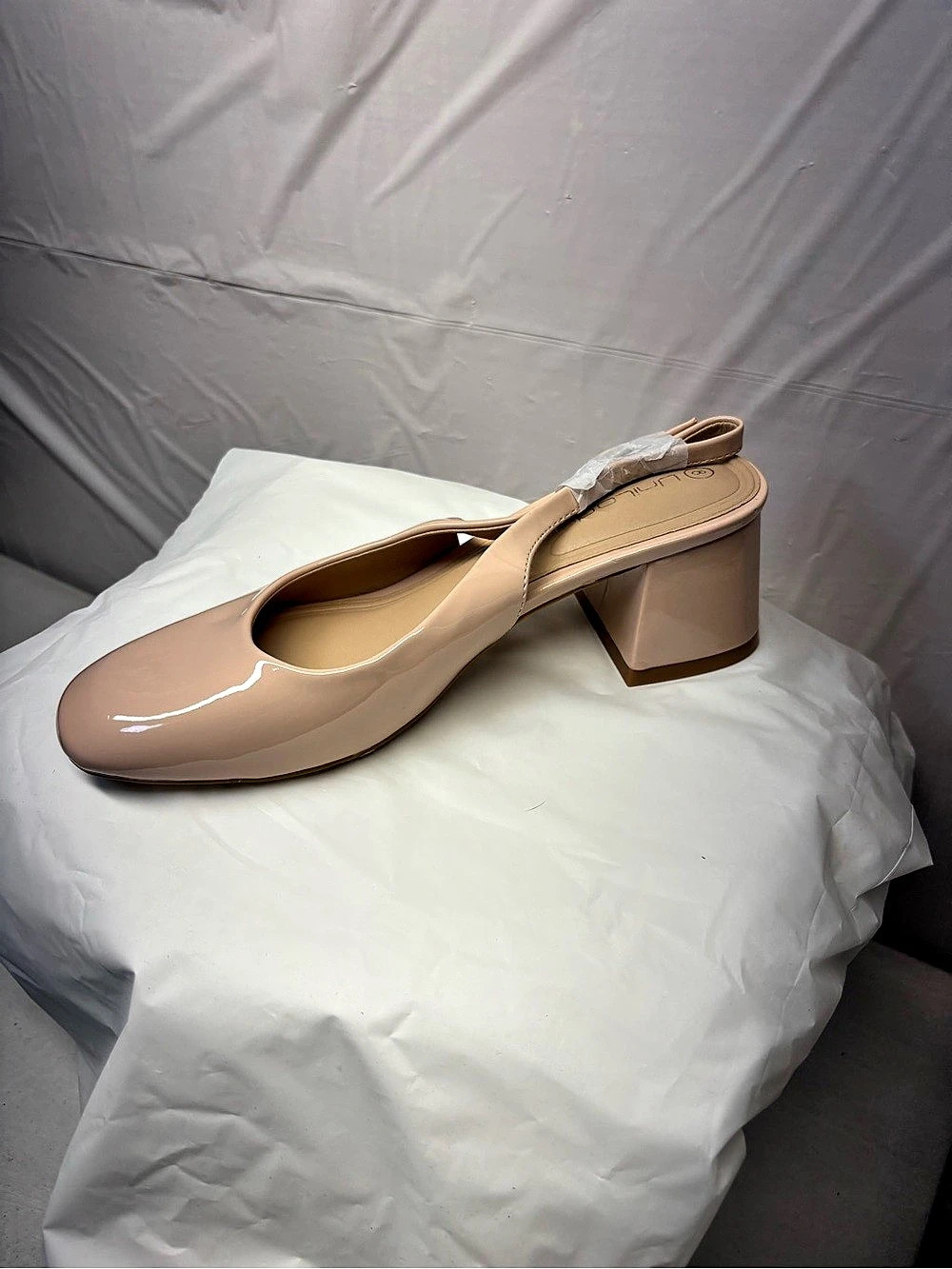 Unilady Nicole-1 Patent Slingback Heels Pink US 8